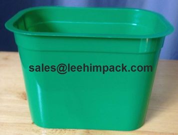 China Food grade rectangular plastic 800ml cup, buckets, barrels, jars, tubes, drums, container, closures for dairy, snack supplier