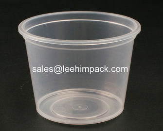 China 600ml Round Plastic Food Pail For Multi-use Purpose supplier